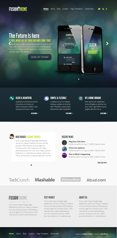 Fusion WordPress Theme
