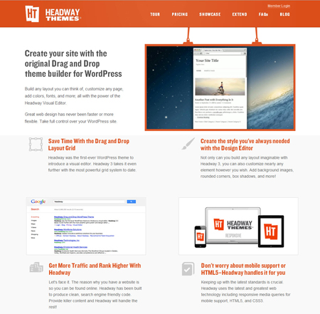 Headway WordPress theme frameworks