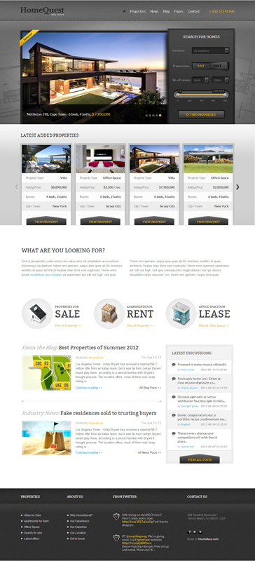 HomeQuest WordPress Theme